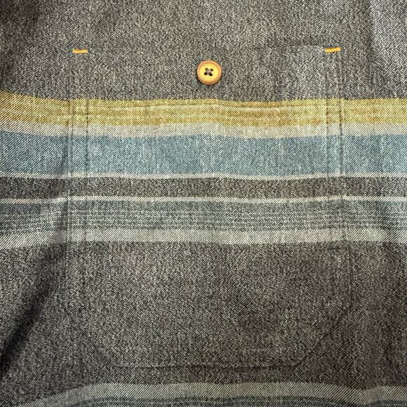 Orvis Active Fit Shirt Men’s L Blue Stripe Long Sleeve Button Down Performance - Picture 3 of 11